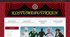 Desktop Screenshot of kostumebutikken.dk